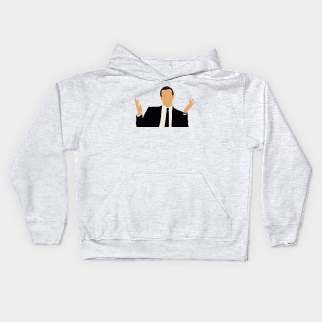 Don Draper Mad Men minimalist illustration Kids Hoodie by Gengilust